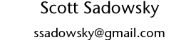 Scott Sadowsky - Contact Info